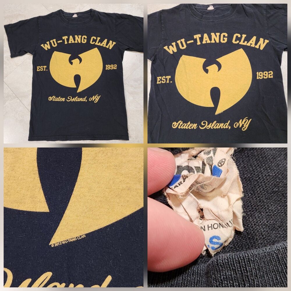 VTG Wu Tang Clan Staten Island New York Men S Small Rap Tour Concert Tee T Shirt